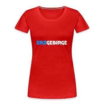 Erzgebirge meine Heimat - Frauen Premium Bio T-Shirt - Rot - Vorne - Mia (176cm)
