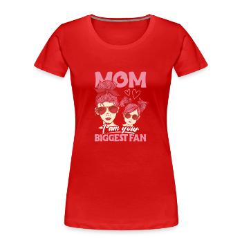 Proud Mom Love Daughter Lunettes de soleil Bandeau - T-shirt bio Premium Femme - rouge - Devant - Mia (176cm)