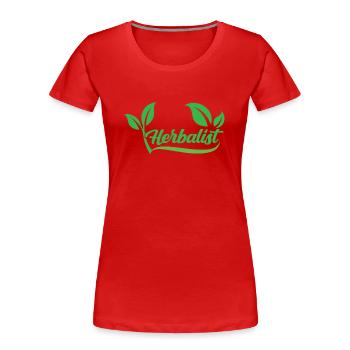Herbalist Herb Garden Herbs Herb - Women's Premium Organic T-Shirt - red - Front - Mia (176cm)