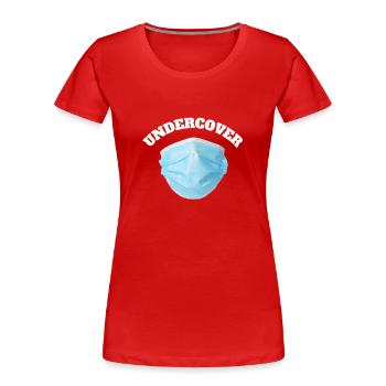 Undercover by HOB Products - Women's Premium Organic T-Shirt - red - Front - Mia (176cm)