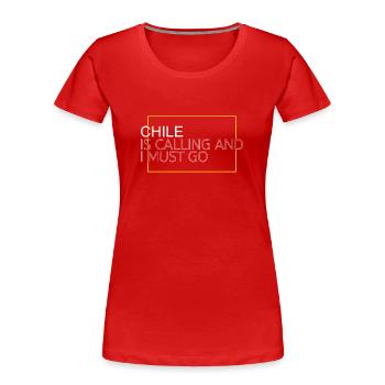 Citation Chili - T-shirt bio Premium Femme - rouge - Devant - Mia (176cm)
