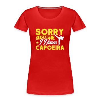 Capoeira Geschenk Brasilien Kampfkunst Capoeira - Frauen Premium Bio T-Shirt - Rot - Vorne - Mia (176cm)