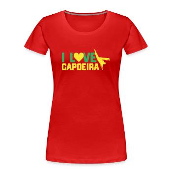 Capoeira Geschenk Brasilien Kampfkunst Capoeira - Frauen Premium Bio T-Shirt - Rot - Vorne - Mia (176cm)