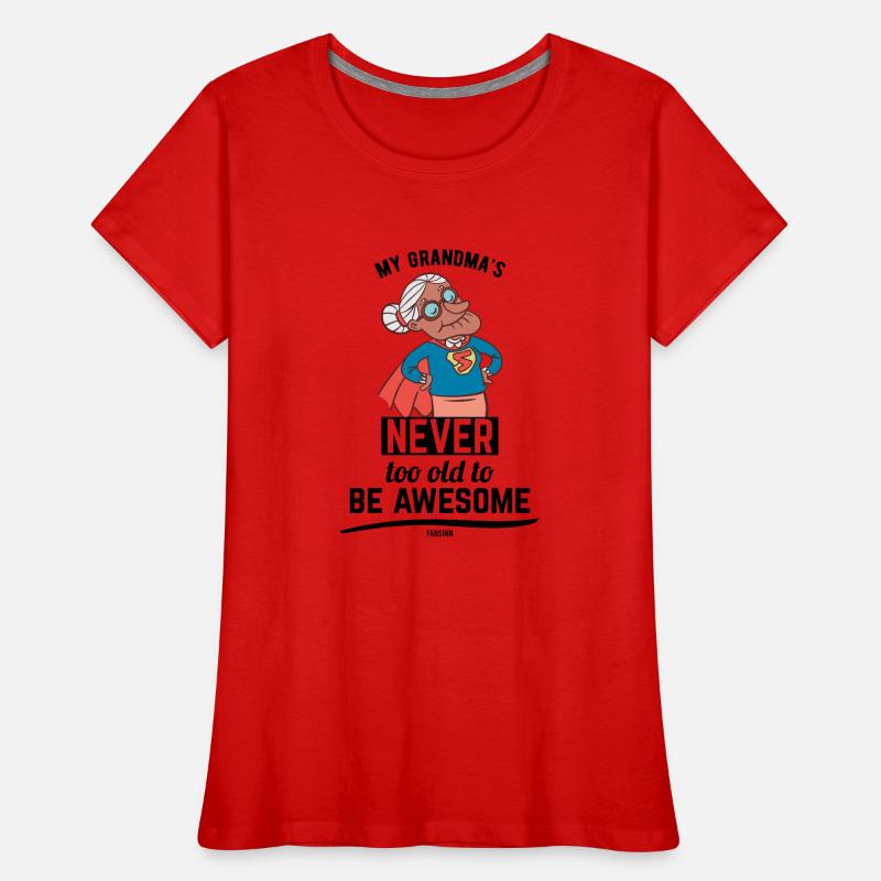 coole Oma Mutter Großmutter Held Frauen Premium Bio T-Shirt