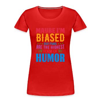 Bisexual Pride Bi Lgbtq Bisexuality Queer - Women's Premium Organic T-Shirt - red - Front - Mia (176cm)