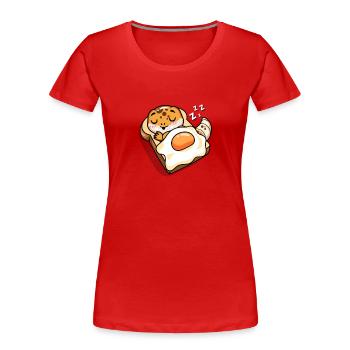 Leopard Gecko - Women's Premium Organic T-Shirt - red - Front - Mia (176cm)
