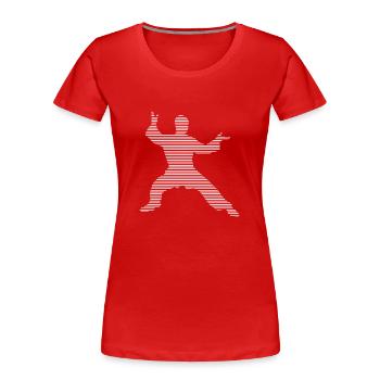 Martial arts - Women's Premium Organic T-Shirt - red - Front - Mia (176cm)