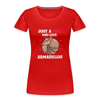 Cadeau de tatou - T-shirt bio Premium Femme - rouge - Devant - Mia (176cm)