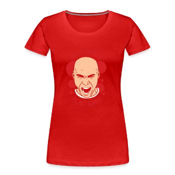 Ich Schreie Nicht Es Ist Nur Deutsch Deutschland - Frauen Premium Bio T-Shirt - Rot - Vorne - Mia (176cm)