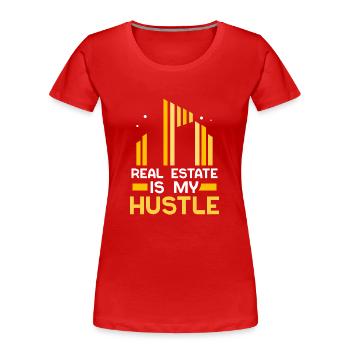 Immobilien Sind Mein Geschäft Immobilienmakler - Frauen Premium Bio T-Shirt - Rot - Vorne - Mia (176cm)