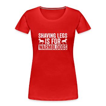 Clydesdale Pferderasse - Frauen Premium Bio T-Shirt - Rot - Vorne - Mia (176cm)