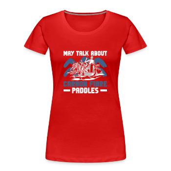Drachenboot Und Drachenbootmannschaft - T-shirt bio Premium Femme - rouge - Devant - Mia (176cm)
