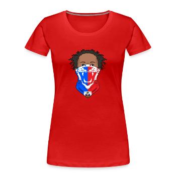 Haiti Haitianer Haiti Flagge Mann Tag I Geschenk - Frauen Premium Bio T-Shirt - Rot - Vorne - Mia (176cm)