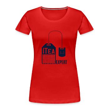 IT Support Humor - Women's Premium Organic T-Shirt - red - Front - Mia (176cm)