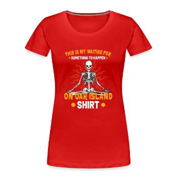 Oak Island Treasure Hunt Mystery of Oak Island - Women's Premium Organic T-Shirt - red - Front - Mia (176cm)