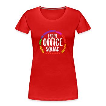 Nette Schulsekretärin Admin Appreciation Assistant - Frauen Premium Bio T-Shirt - Rot - Vorne - Mia (176cm)