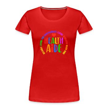 Cool Squad School Assistant Principal Health Aide - Frauen Premium Bio T-Shirt - Rot - Vorne - Mia (176cm)