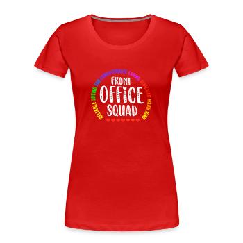 Nette Schulsekretärin Admin Appreciation Assistant - Frauen Premium Bio T-Shirt - Rot - Vorne - Mia (176cm)