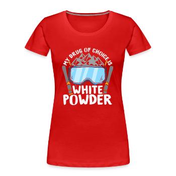 Snowboarders, snowboarders - T-shirt bio Premium Femme - rouge - Devant - Mia (176cm)