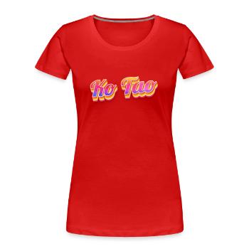 Vintage Thailand Urlaubsreise Asien Thai Ko Tao - Frauen Premium Bio T-Shirt - Rot - Vorne - Mia (176cm)