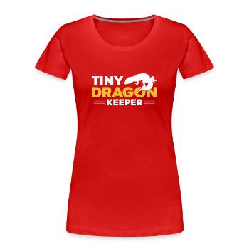 Reptilien Eidechse Leopard Gecko - Frauen Premium Bio T-Shirt - Rot - Vorne - Mia (176cm)