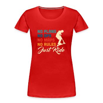 Scooter Scooter Scooter Cadeau - T-shirt bio Premium Femme - rouge - Devant - Mia (176cm)