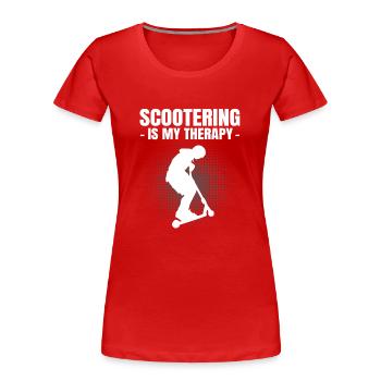 Scooter Scooter Scooter Cadeau - T-shirt bio Premium Femme - rouge - Devant - Mia (176cm)