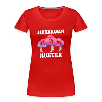 Cueilleurs de champignons Cueilleurs de champignons Cueilleurs de champignons - T-shirt bio Premium Femme - rouge - Devant - Mia (176cm)
