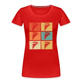 Panflute Panflute player Panflutist - Women's Premium Organic T-Shirt - red - Front - Mia (176cm)
