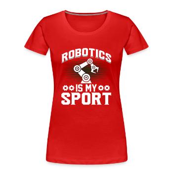 Robot Programmer Automation Technician - Women's Premium Organic T-Shirt - red - Front - Mia (176cm)