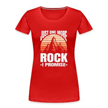 Géologue de la géologie collectrice de roches - T-shirt bio Premium Femme - rouge - Devant - Mia (176cm)