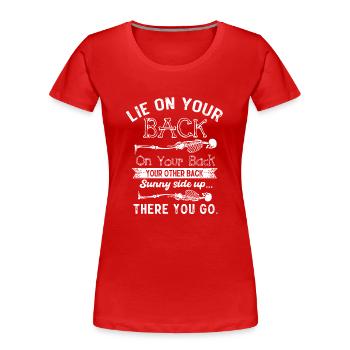 Technologie RAD, radiologue - T-shirt bio Premium Femme - rouge - Devant - Mia (176cm)