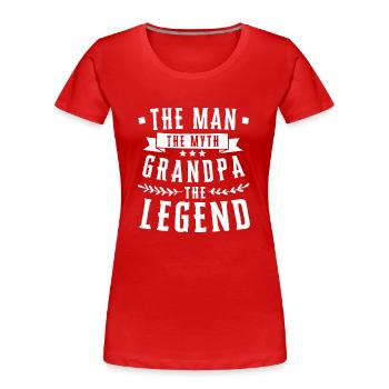 Opa Enkel Beste Freunde Großvater Enkelin Geschenk - Frauen Premium Bio T-Shirt - Rot - Vorne - Mia (176cm)