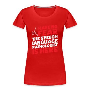 Speech Therapist Therapy Assistant - Frauen Premium Bio T-Shirt - Rot - Vorne - Mia (176cm)