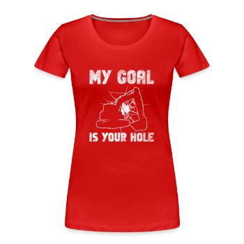 Baggerführer Bagger Baggerfahrer - T-shirt bio Premium Femme - rouge - Devant - Mia (176cm)