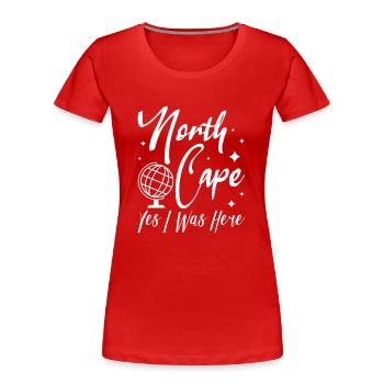 North Cape team tour design - Women's Premium Organic T-Shirt - red - Front - Mia (176cm)