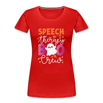 Speech Therapist Therapy Assistant - Frauen Premium Bio T-Shirt - Rot - Vorne - Mia (176cm)
