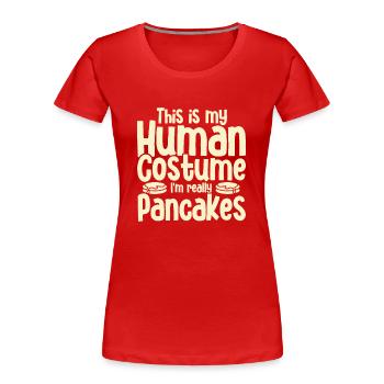 Pfannkuchen Food Lover Best Pancake Maker - Frauen Premium Bio T-Shirt - Rot - Vorne - Mia (176cm)