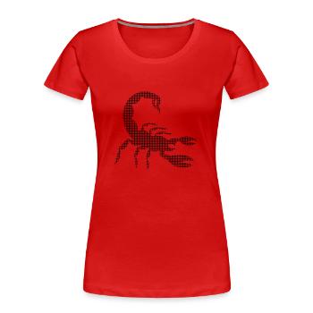 Scorpion - T-shirt bio Premium Femme - rouge - Devant - Mia (176cm)
