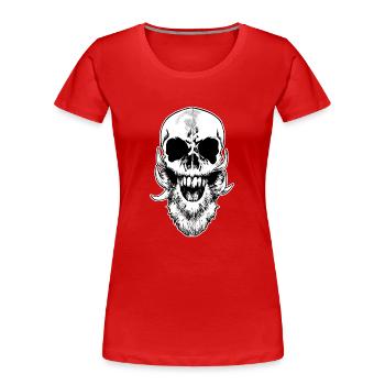 Vikings Nordic Rune Vikings Valhalla Vikings - Women's Premium Organic T-Shirt - red - Front - Mia (176cm)