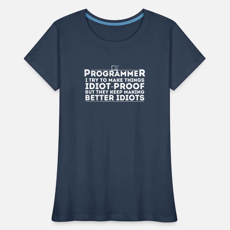 Lustiger Programmierer Humor Computer Coder Programmierung Frauen Premium Bio T-Shirt