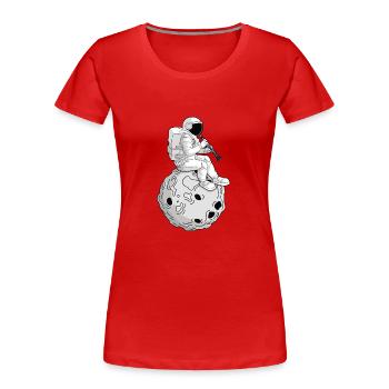 Klarinette Player Orchestra Musiker - Frauen Premium Bio T-Shirt - Rot - Vorne - Mia (176cm)