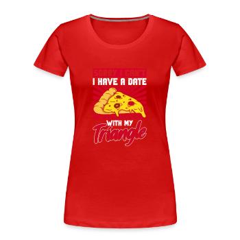 Pizza Pizzabäcker Hobby Pizzabäcker - Frauen Premium Bio T-Shirt - Rot - Vorne - Mia (176cm)