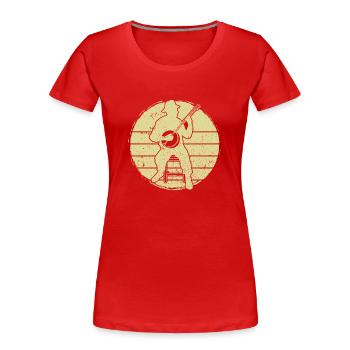 Banjo Banjo player Banjoist - Women's Premium Organic T-Shirt - red - Front - Mia (176cm)