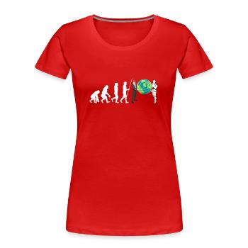 Artificial Intelligence Ai Chat - Frauen Premium Bio T-Shirt - Rot - Vorne - Mia (176cm)