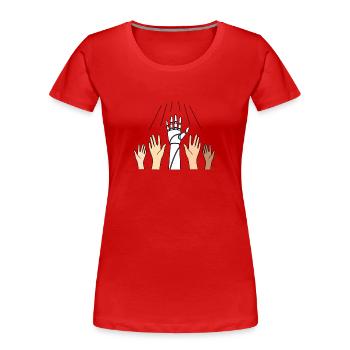 Artificial Intelligence Ai Chat - Frauen Premium Bio T-Shirt - Rot - Vorne - Mia (176cm)