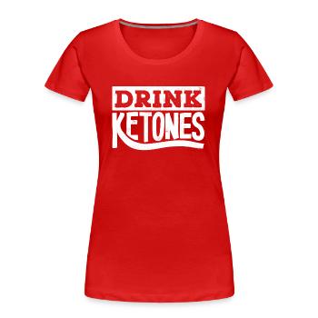 Keto diet, carbohydrate-free diet, keto - Women's Premium Organic T-Shirt - red - Front - Mia (176cm)