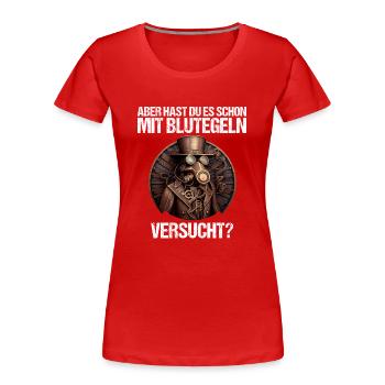 Arzt Ärztin Krankenschwester Pflegerin Medizin - Frauen Premium Bio T-Shirt - Rot - Vorne - Mia (176cm)