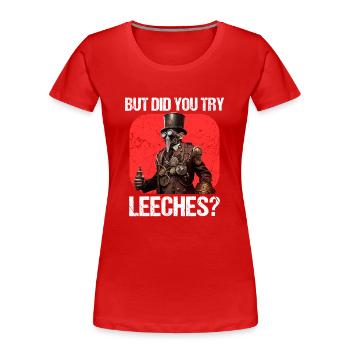 Docteur Docteur Infirmier Infirmier Médecine - T-shirt bio Premium Femme - rouge - Devant - Mia (176cm)