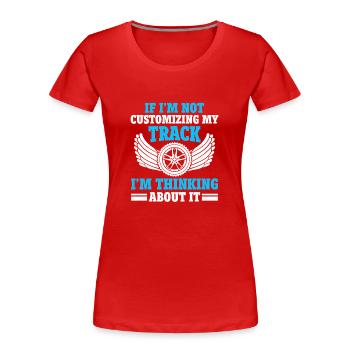 RC Car Track Slot Car Racing RC Racing - Frauen Premium Bio T-Shirt - Rot - Vorne - Mia (176cm)